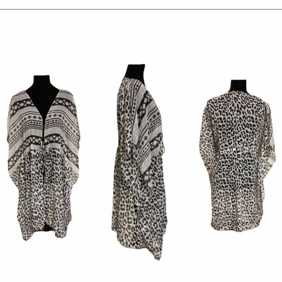 NWT Swimsuit Cover Up Leopard Aztec Print - Picture 1 of 3